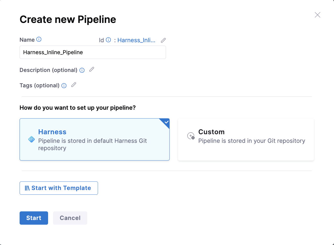 Harness Inline Code